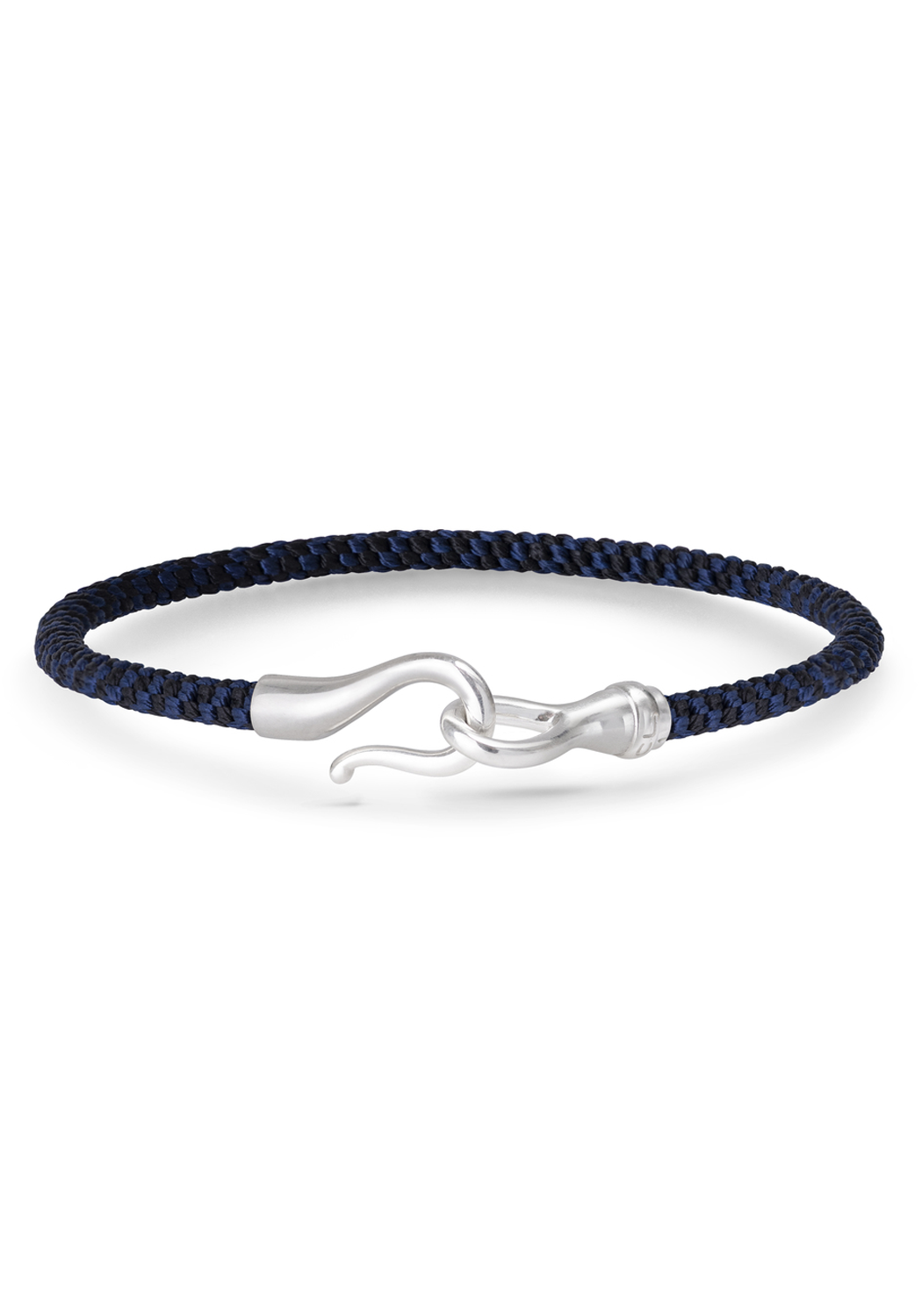 OLE LYNGGAARD Life Silver Midnight Blue Men's Rope Bracelet — Oster