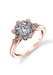 Parade Design Hera Bridal 8 Starburst Semi-Mount Diamond Ring | Ref. R3905R1-RW | OsterJewelers.com
