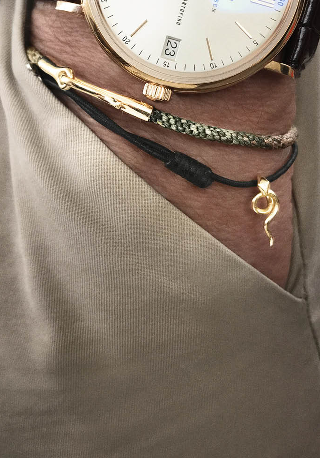 OLE LYNGGAARD My Little World 18KYG Snake Charm Bracelet | OsterJewelers.com