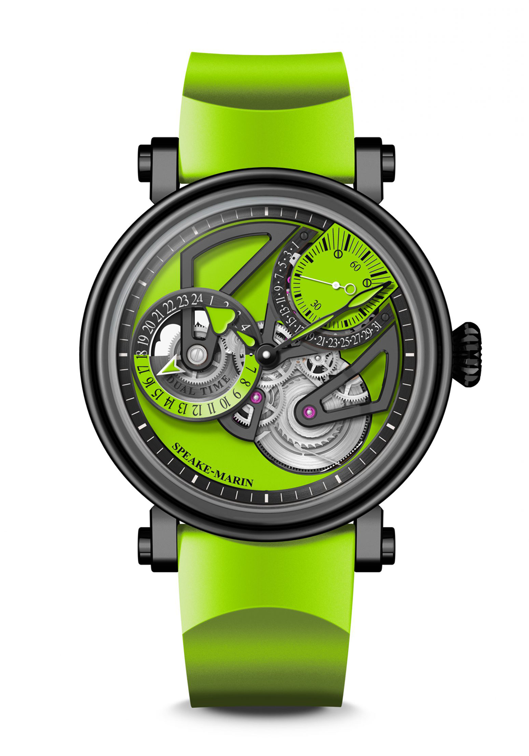 Speake-Marin Dual Time Lime 42mm | LE18 | Ref. 414216390 | OsterJewelers.com