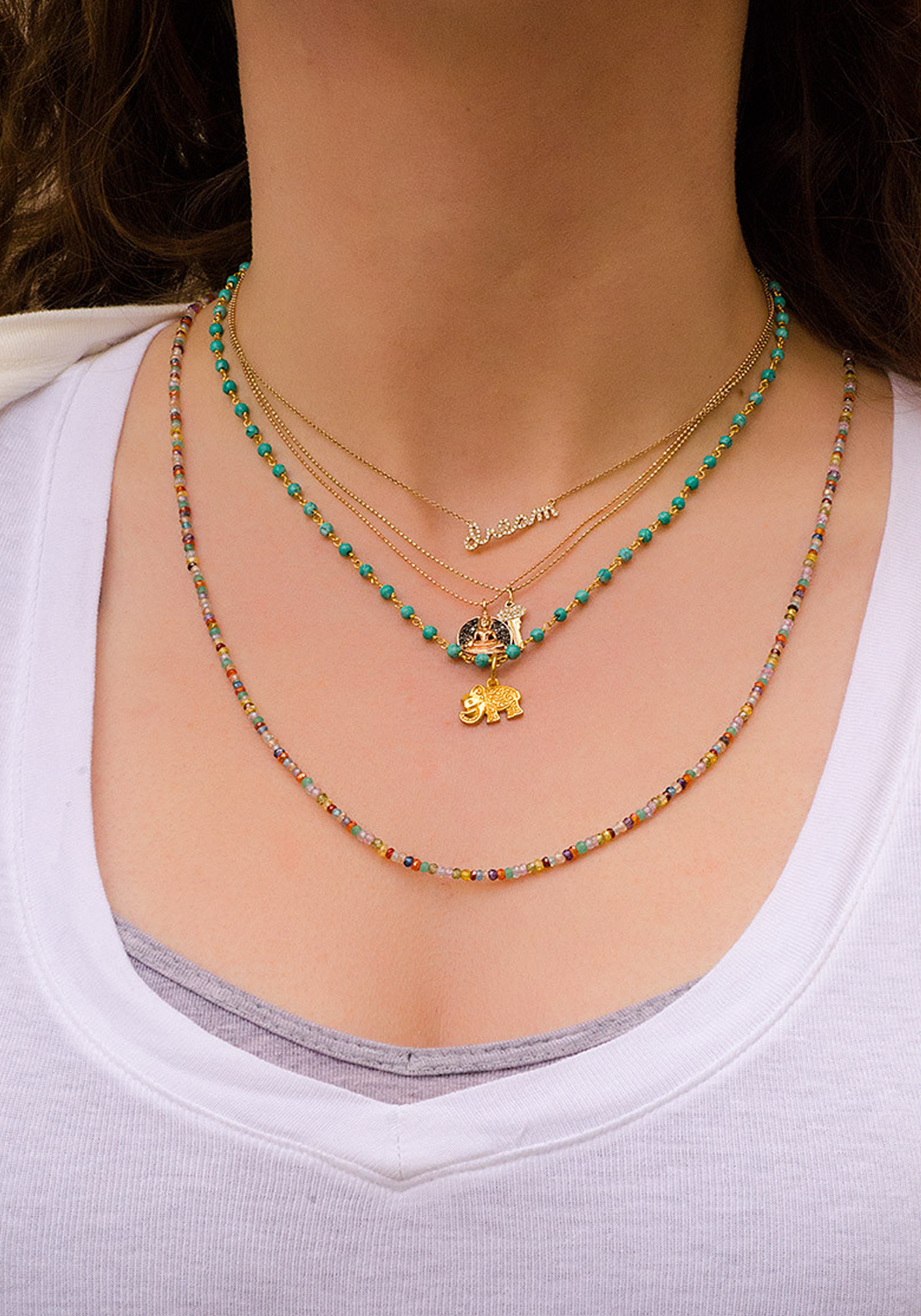 Sydney Evan Layered Necklaces Style Idea (Sold Separately) | OsterJewelers.com