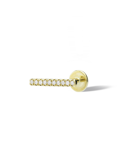Persée Paris 18K Yellow Gold Bar Diamond Earring | Single | OsterJewelers.com